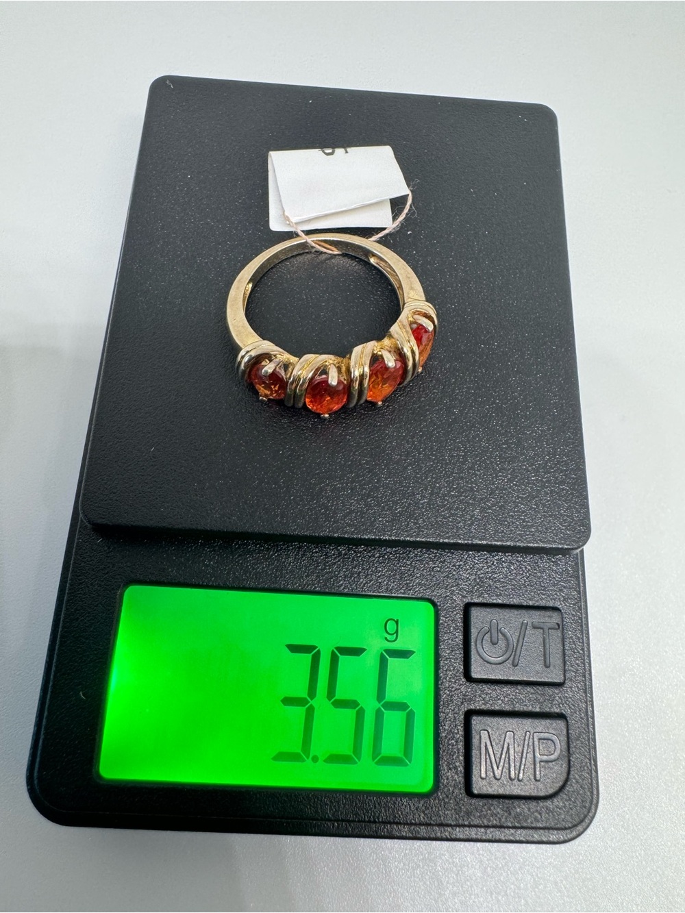 925 Sterling Silver Gold Plated Ring Size 6 | Elegant Minimalist Ring 3.5g - Picture 12 of 16